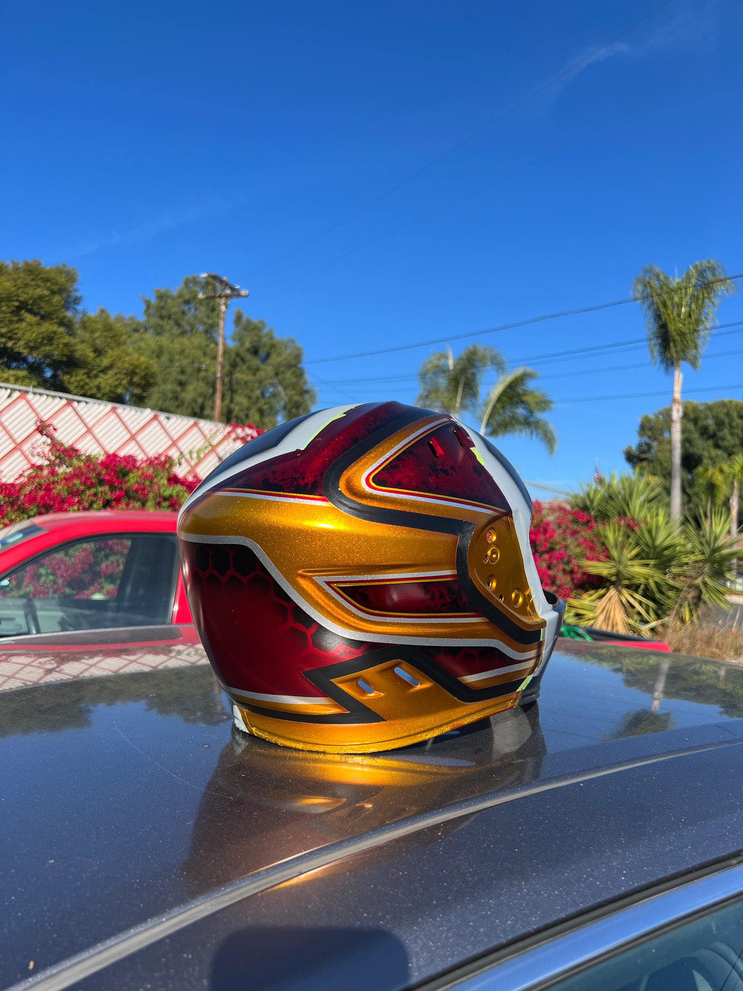 Custom painted helmet commission