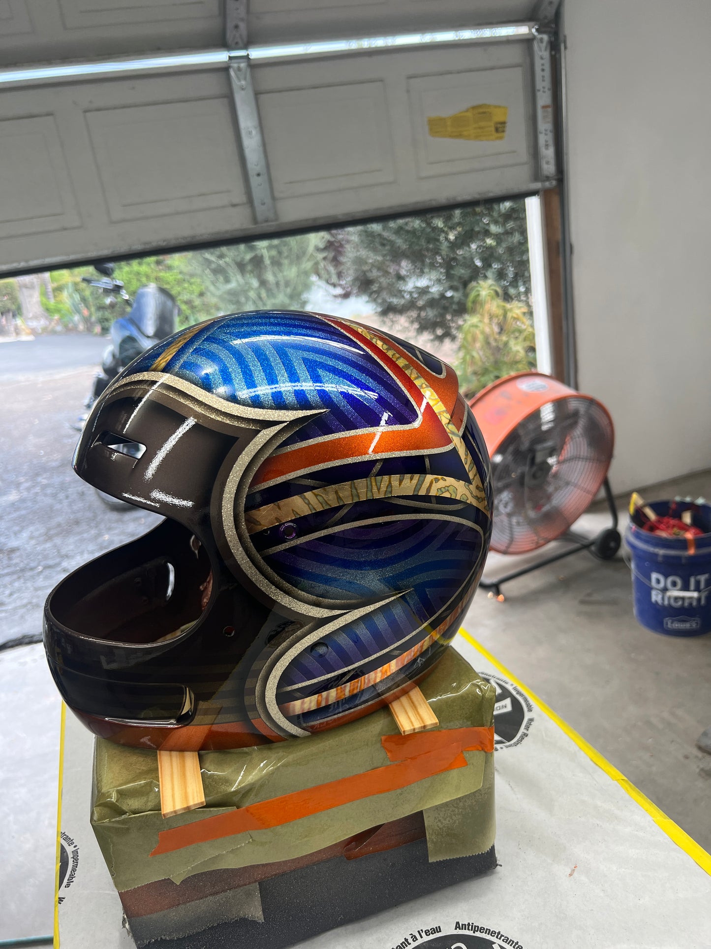 Custom painted helmet commission
