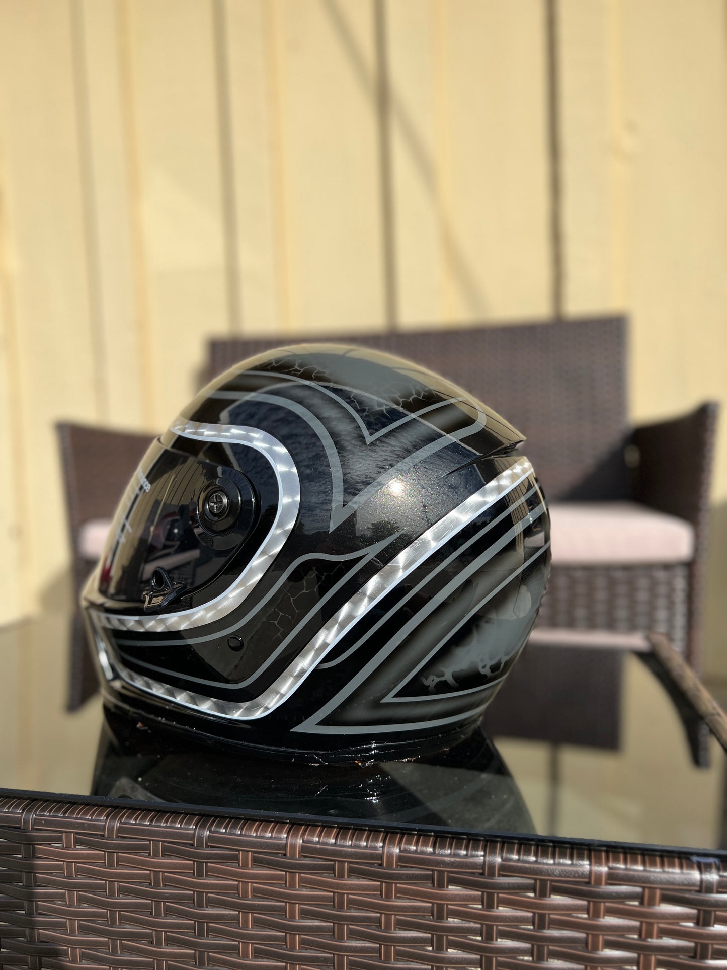Custom painted helmet commission