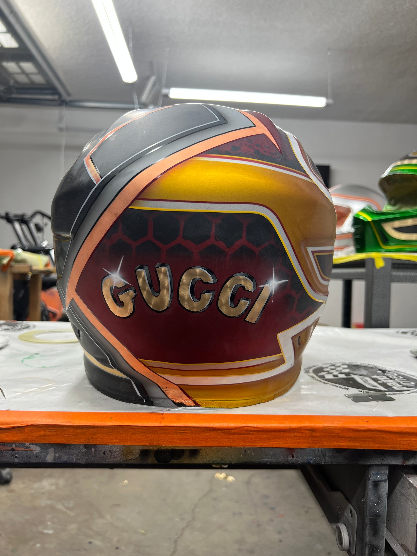 Custom painted helmet commission