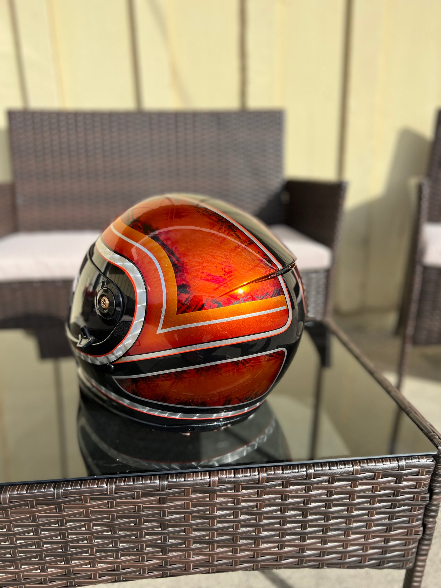Custom painted helmet commission