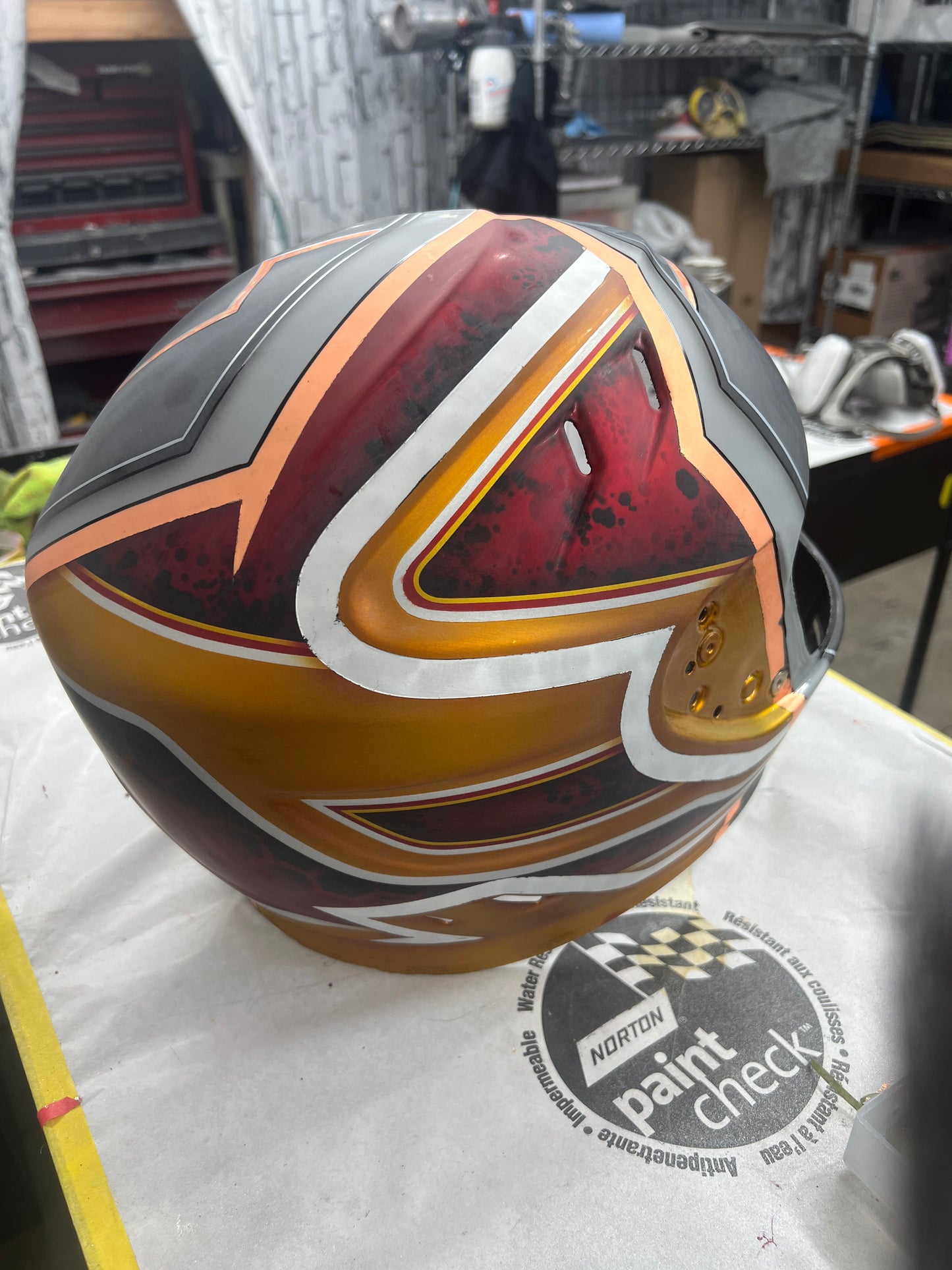 Custom painted helmet commission