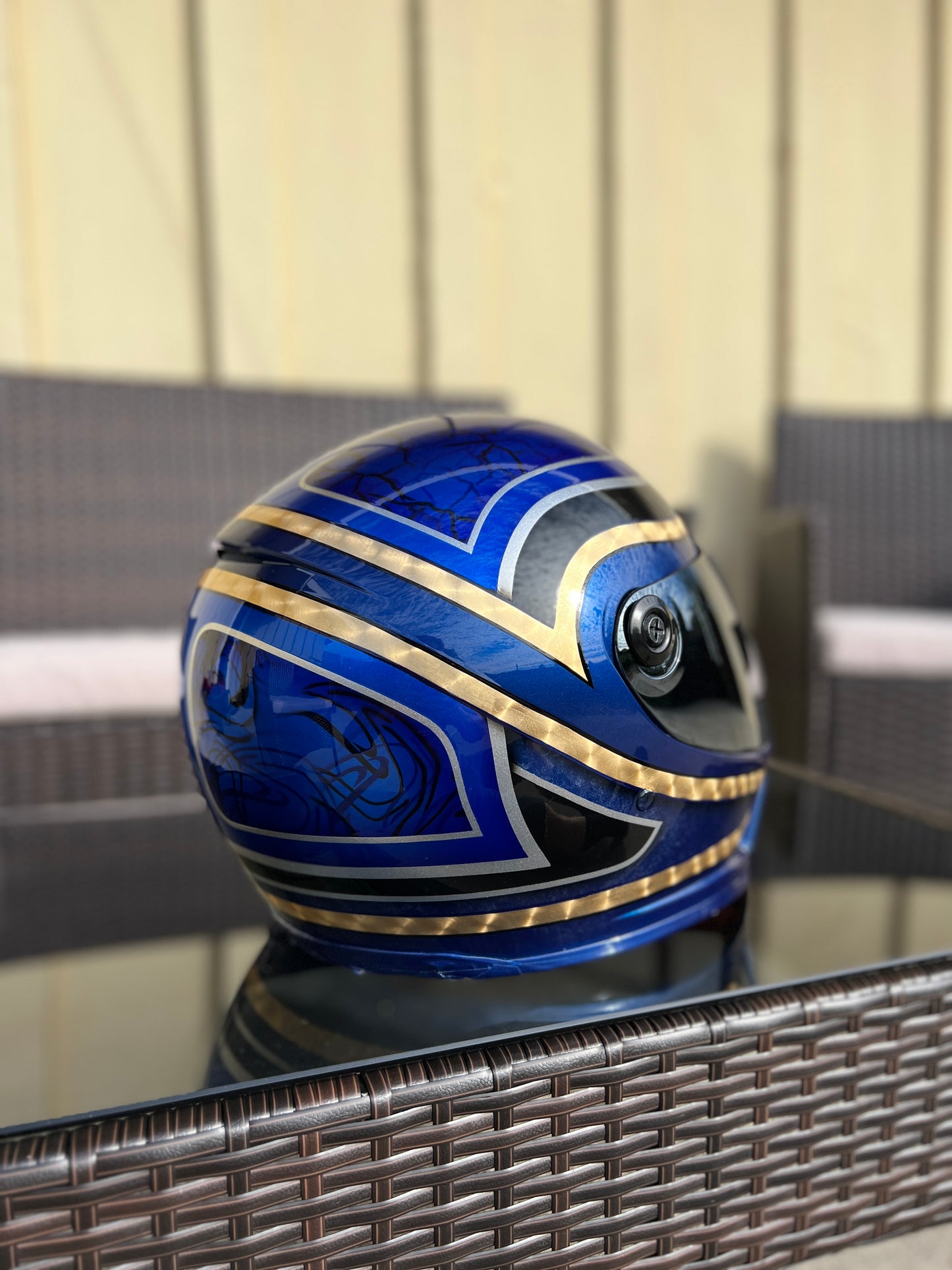 Custom painted helmet commission