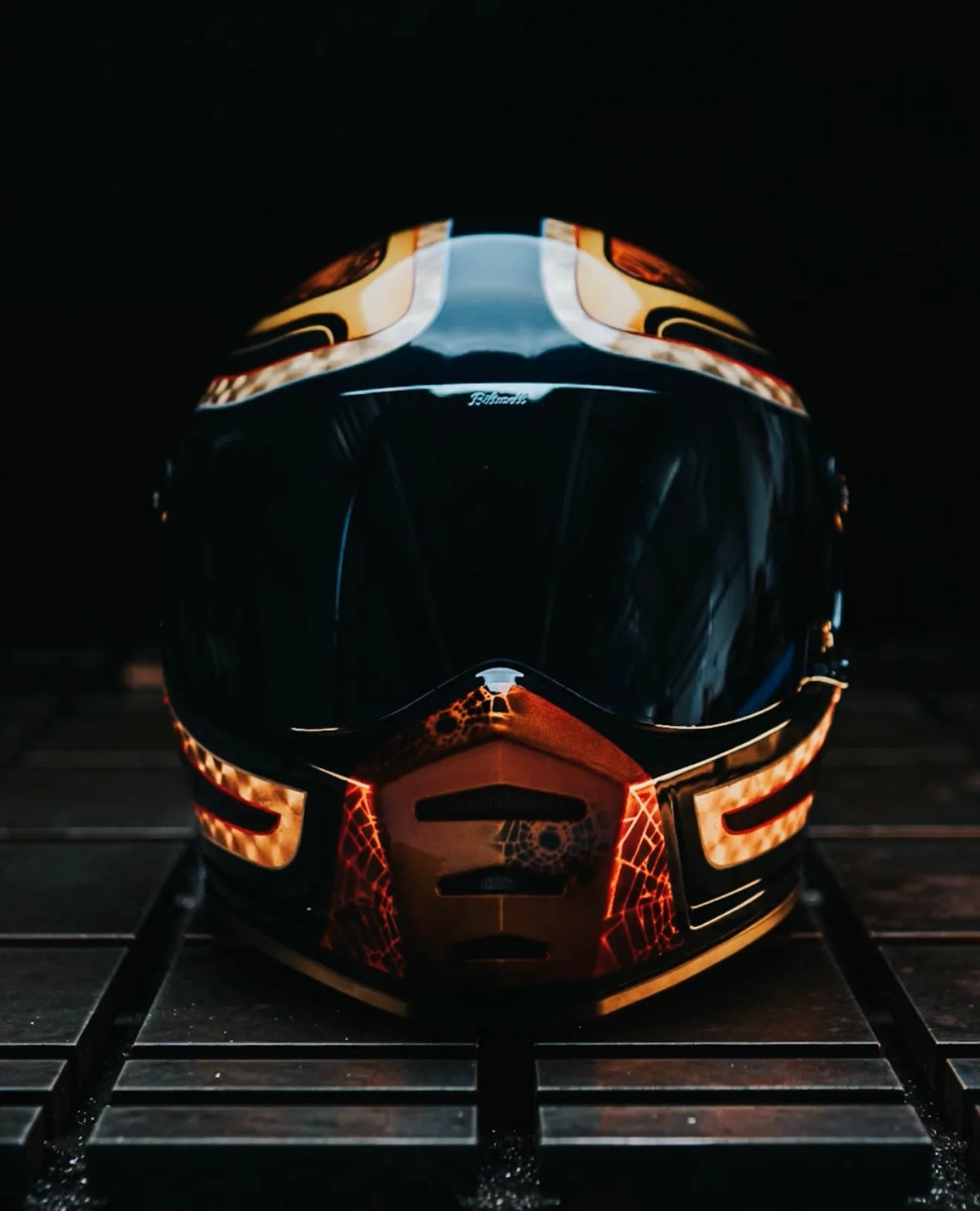 Custom painted helmet commission