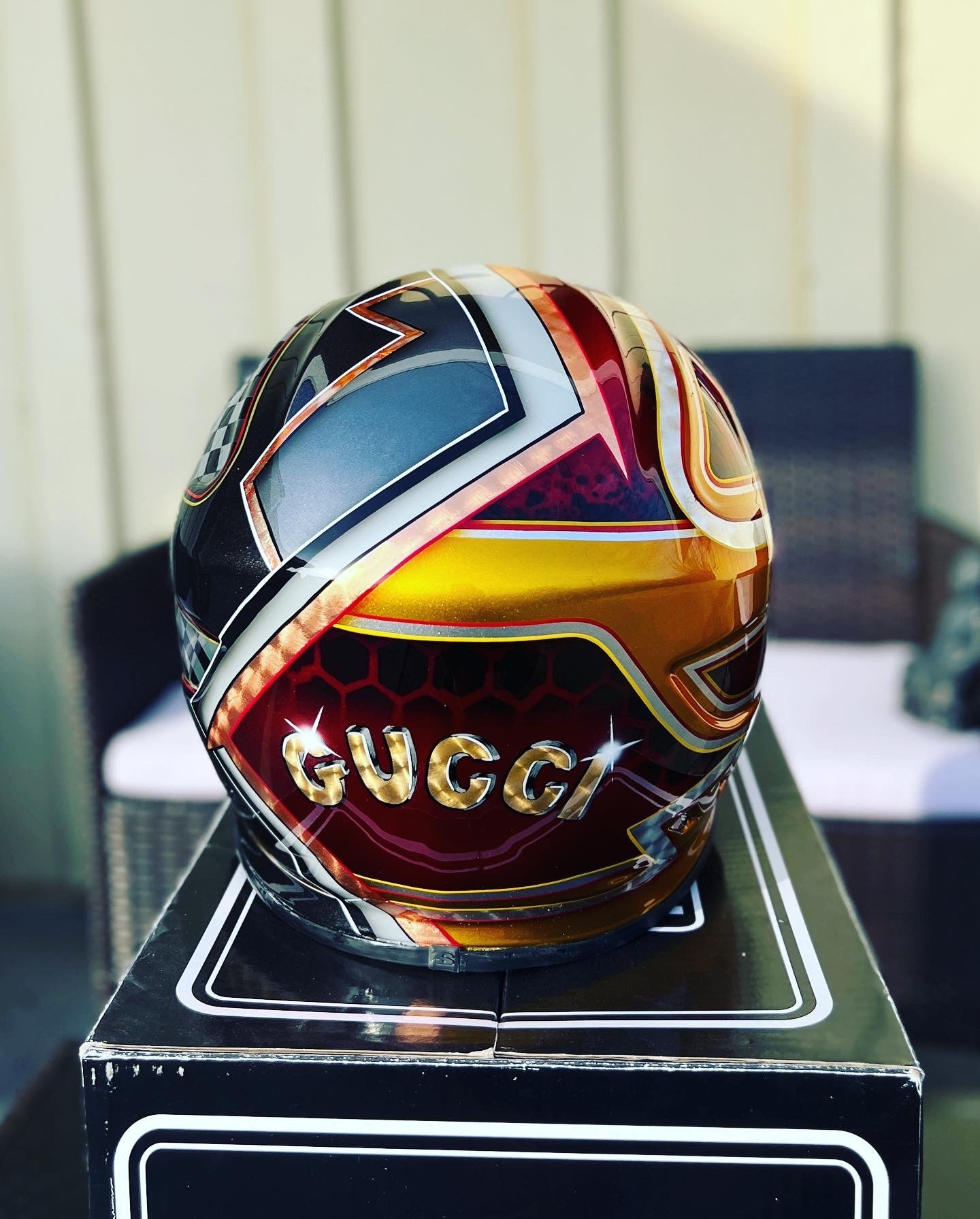 Custom painted helmet commission